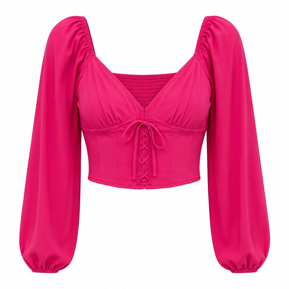 Y2K Corset Coquette‎ Milkmaid Top Women Size Small Fairycore Soft Girl Glam
